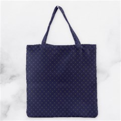 Motif Abstrait Bleu Fonce Grocery Tote Bag by kcreatif