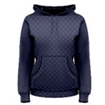 Motif abstrait bleu fonce Women s Pullover Hoodie