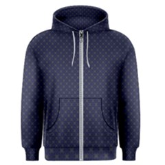 Motif Abstrait Bleu Fonce Men s Zipper Hoodie by kcreatif