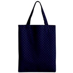 Motif Abstrait Bleu Fonce Zipper Classic Tote Bag by kcreatif