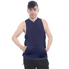 Motif Abstrait Bleu Fonce Men s Sleeveless Hoodie by kcreatif