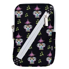 Skull Pattern Belt Pouch Bag (large) by Sparkle