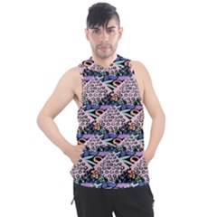 Diamond Spots Men s Sleeveless Hoodie