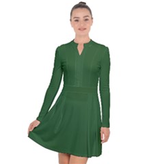 Basil Green Long Sleeve Panel Dress by FabChoice