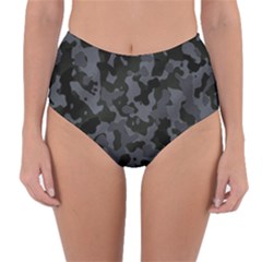 Camouflage Violet Reversible High-waist Bikini Bottoms by kcreatif