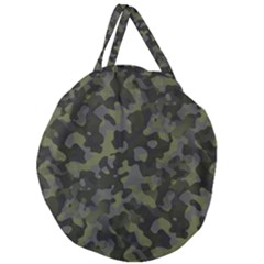 Camouflage Vert Giant Round Zipper Tote by kcreatif