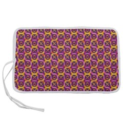 Geometric Groovy Pattern Pen Storage Case (m) by designsbymallika