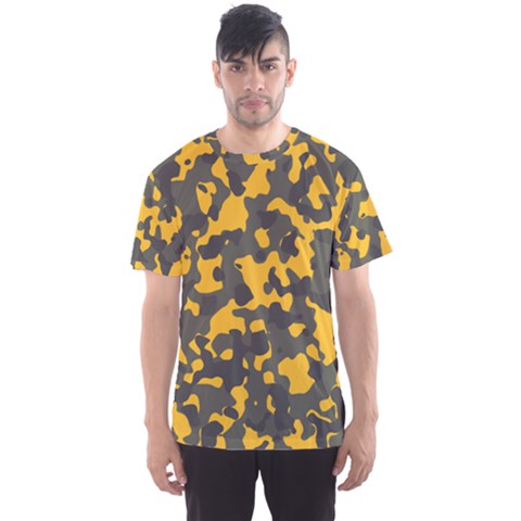 Camouflage Jaune/vert  Men s Sport Mesh Tee by kcreatif