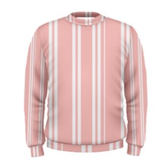 Bandes Blanc/rose Clair Men s Sweatshirt by kcreatif