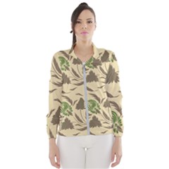 Folk Floral Pattern  Flowers Print  Women s Windbreaker by Eskimos