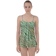 Green Leaves Babydoll Tankini Set by goljakoff