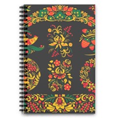 Hohloma Ornament 5 5  X 8 5  Notebook by goljakoff