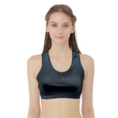 Whales Family Sports Bra With Border by goljakoff