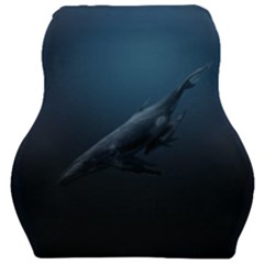 Blue Whales Car Seat Velour Cushion  by goljakoff