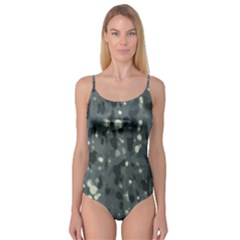 Abstract Texture Surface Print Camisole Leotard  by dflcprintsclothing