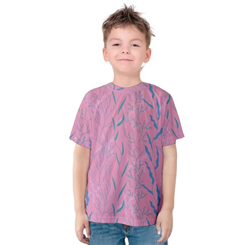 Undersea World  Plants And Starfish Kids  Cotton Tee by SychEva