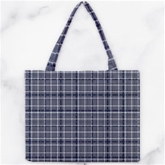 Pattern Carreaux Bleu/blanc Mini Tote Bag by kcreatif