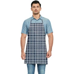 Pattern Carreaux Bleu/blanc Kitchen Apron by kcreatif