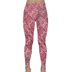 Fancy Ornament Pattern Design Lightweight Velour Classic Yoga Leggings by dflcprintsclothing