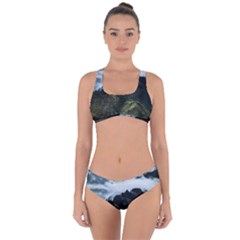 Green Mountain Criss Cross Bikini Set by goljakoff