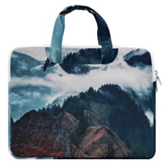 Blue Whale In The Clouds Macbook Pro Double Pocket Laptop Bag (large) by goljakoff