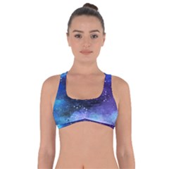 Blue Paint Got No Strings Sports Bra by goljakoff