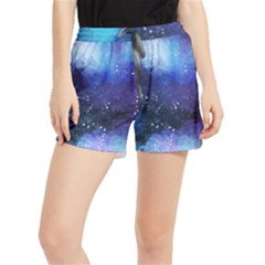 Blue Paint Runner Shorts by goljakoff