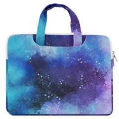 Blue Paint Macbook Pro Double Pocket Laptop Bag (large) by goljakoff