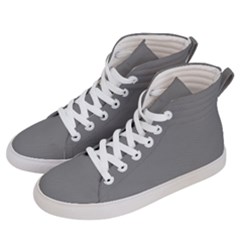 Battleship Grey Women s Hi-top Skate Sneakers by FabChoice