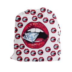 Lips Diamonds Cbdoilprincess  Df7357df-b45a-476d-b5b0-d19665f6de3f Drawstring Pouch (2xl) by CBDOilPrincess1