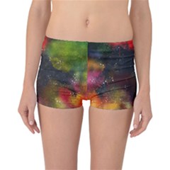 Abstract Paint Drops Reversible Boyleg Bikini Bottoms