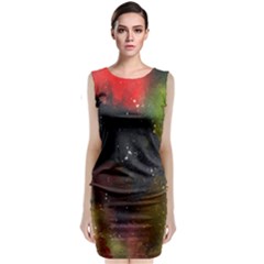 Abstract Paint Drops Classic Sleeveless Midi Dress by goljakoff