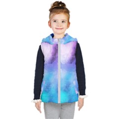 Metallic Paint Kids  Hooded Puffer Vest by goljakoff