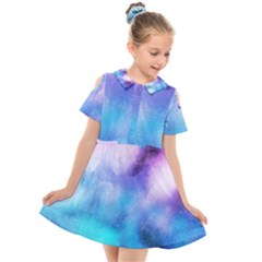 Metallic Paint Kids  Short Sleeve Shirt Dress by goljakoff