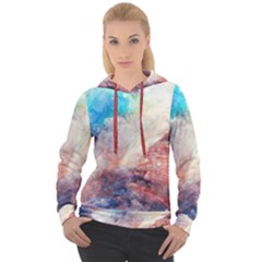 Abstract Galaxy Paint Women s Overhead Hoodie by goljakoff