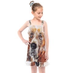 Dog Paint Kids  Overall Dress by goljakoff