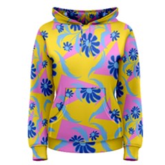 Folk Floral Pattern  Abstract Flowers Print  Seamless Pattern Women s Pullover Hoodie by Eskimos