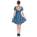 Unusual Flowers Short Sleeve Bardot Dress View2