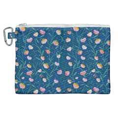 Unusual Flowers Canvas Cosmetic Bag (xl) by SychEva