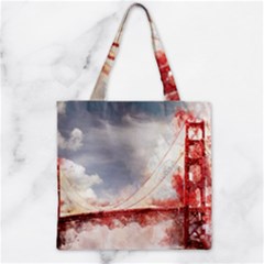 Golden Gate Bridge Zipper Grocery Tote Bag by goljakoff