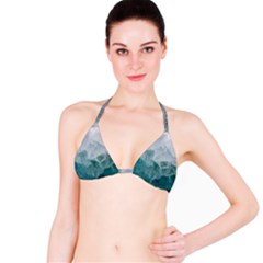 Green Blue Sea Bikini Top by goljakoff