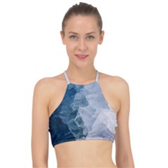 Storm Blue Ocean Racer Front Bikini Top by goljakoff