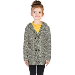 Yellow Elipse Kids  Double Breasted Button Coat by JustToWear