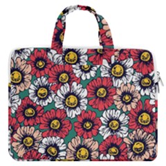 Daisy Colorfull Seamless Pattern Macbook Pro Double Pocket Laptop Bag (large) by Kizuneko