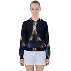 Tour Eiffel Paris Nuit Women s Tie Up Sweat by kcreatif