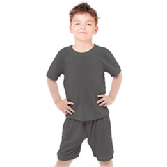 Beluga Grey Kids  Tee And Shorts Set by FabChoice
