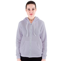 Cloudy Grey Women s Zipper Hoodie by FabChoice