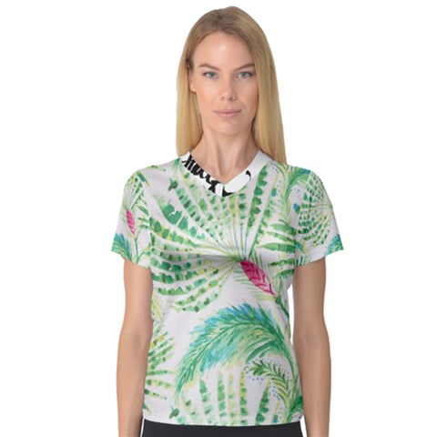  Palm Trees By Traci K V-neck Sport Mesh Tee by tracikcollection