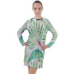  Palm Trees By Traci K Long Sleeve Hoodie Dress by tracikcollection