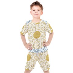 Sunshine Painting Kids  Tee And Shorts Set by goljakoff